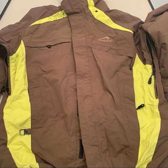 Polar Edge Mens Medium Ski Snowboard Jacket Winter Coat Snow Ski Gold Series - Picture 5 of 9